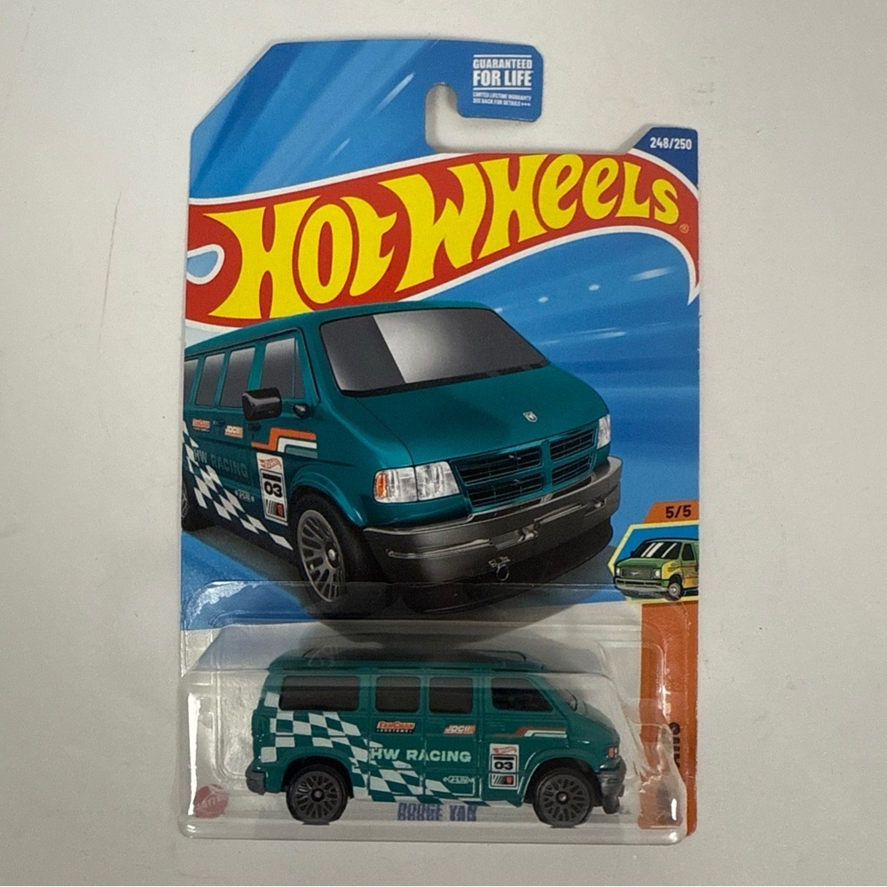 Mattel Hot Wheels Teal Racing Van